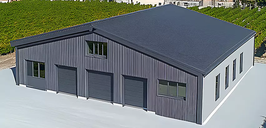 Corrugated Garage Roof Repair in South Elgin