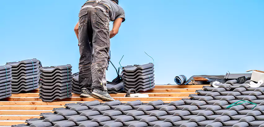 Replacing Tile Roof Underlayment in South Elgin